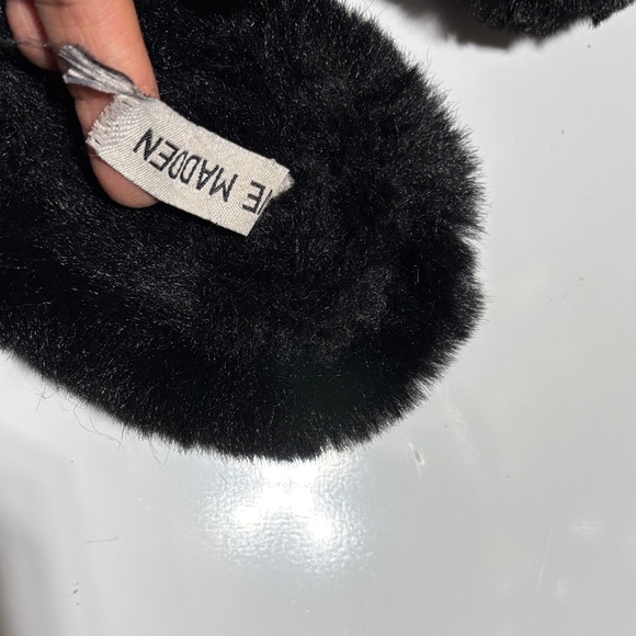 Steve Madden Plush Black Slippers main image 12
